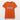 Premium-t-shirt dam orange / xs med markerad tryckyta med texten din design