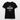 Slim fit ekologisk t-shirt dam svart / xs med markerad tryckyta med texten din design