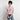 T-shirt med upprullade ärmar dam gammalrosa / xs med markerad tryckyta med texten din design