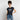 T-shirt med upprullade ärmar dam marinblå / xs med markerad tryckyta med texten din design